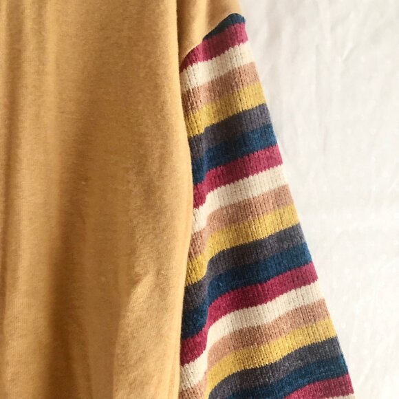Boho Bell Sleeve Sweater Mustard Yellow - Picture 6 of 7